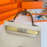Considered bag shown from front angle
