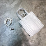 Chic Faux Leather Handbag - Modern Structured Build | Women's Designer-Inspired Purse #945 - texture close-up (image 9) of designer-inspired handbag