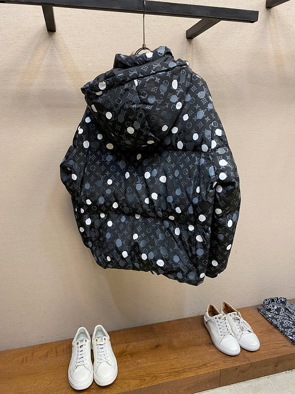 Side profile of Louis Vuitton luxury clothing with contemporary cut