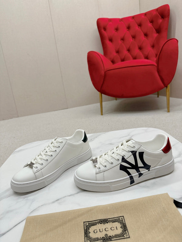 Gucci crisp white luxury sneakers view 9 cushioned comfort fit