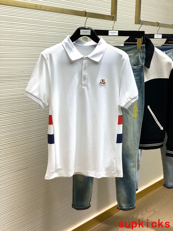 Back view of Moncler luxury clothing with signature branding