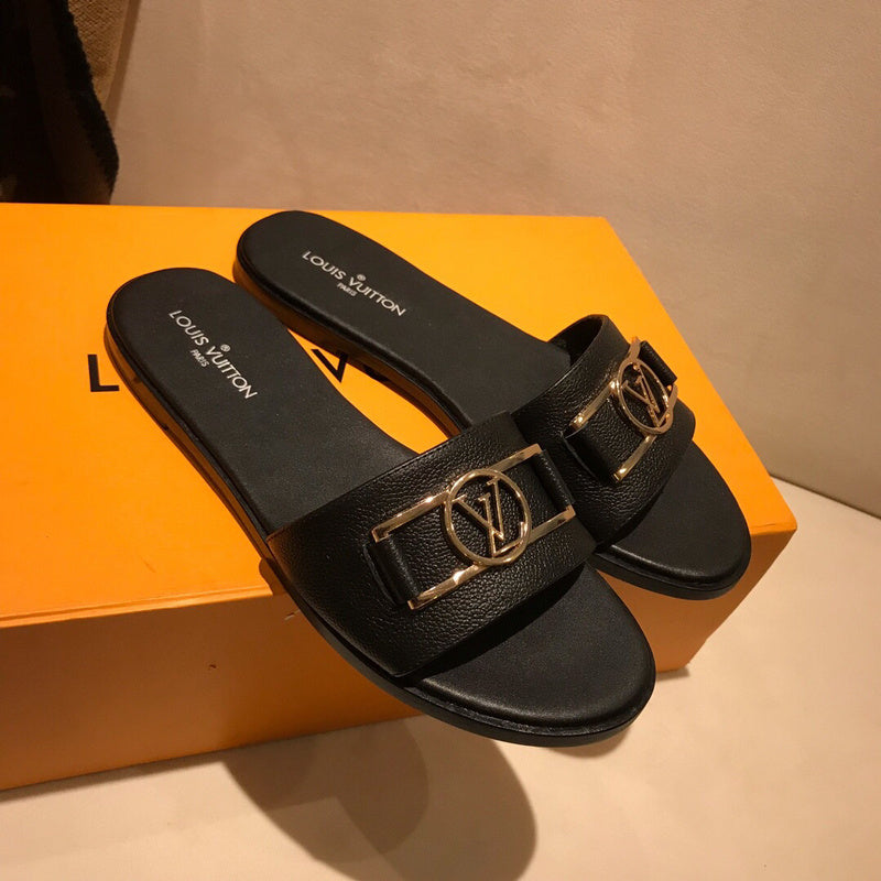 Close-up of Louis Vuitton shoes craftsmanship