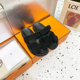 Hermès Tan Gladiator Sandals - Front View