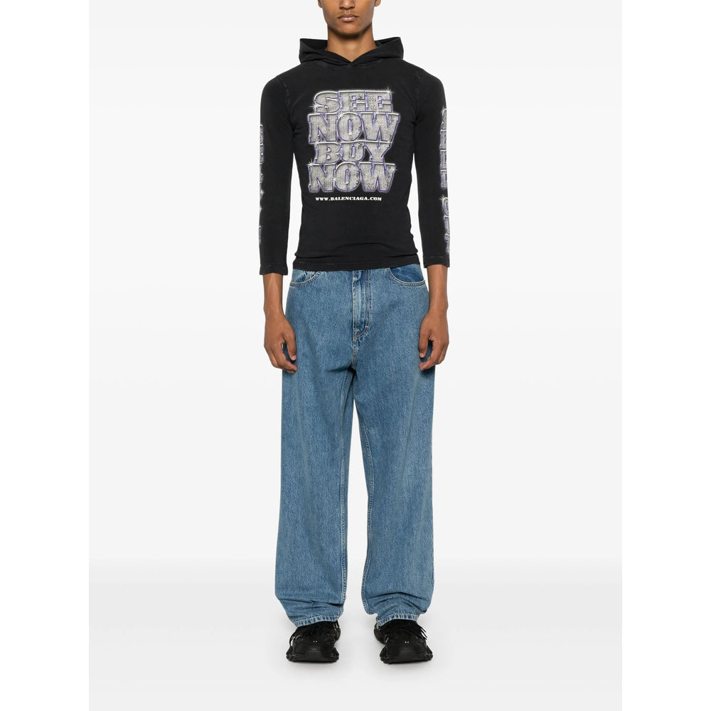 Balenciaga T-Shirts? Balenciaga Black T-Shirts & Vests - T-Shirts Men Casual Everyday Designer Tee