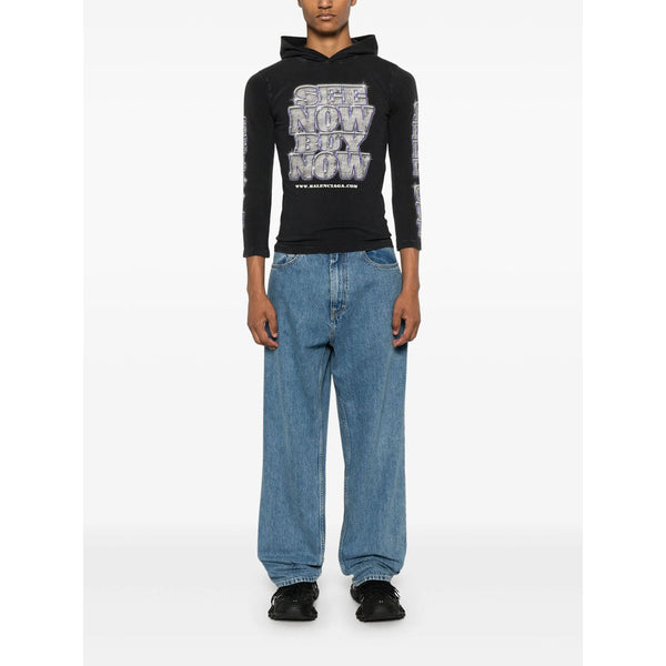 Balenciaga T-Shirts- Balenciaga Black T-Shirts & Vests - T-Shirts Men Premium Designer Cotton T-Shirt