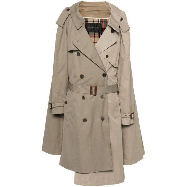 Balenciaga Jackets? Balenciaga Neutrals Coats - Trench & Raincoats Women Premium Casual Designer Jacket
