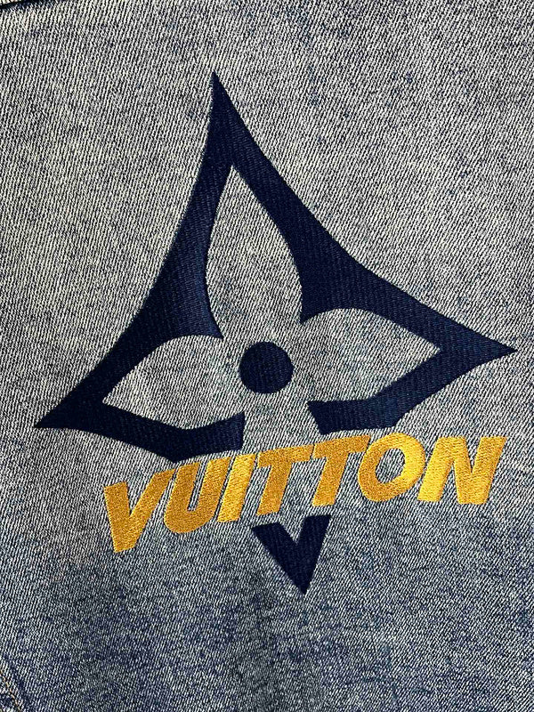 Side profile of Louis Vuitton luxury clothing with streetwear-inspired cut