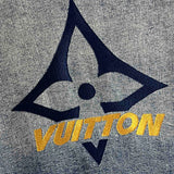 Side profile of Louis Vuitton luxury clothing with streetwear-inspired cut