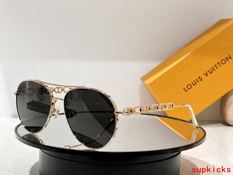 Side view of Louis Vuitton unisex sunglasses
