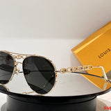 Side view of Louis Vuitton unisex sunglasses