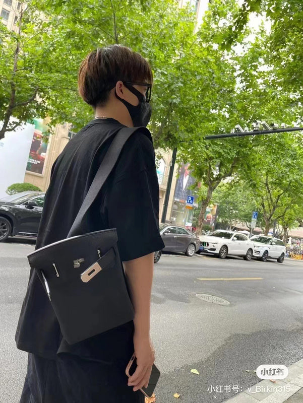 Statement handbag styled for everyday wear