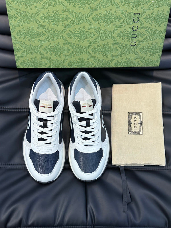 Gucci clean off-white luxury sneakers view 8 padded collar comfort
