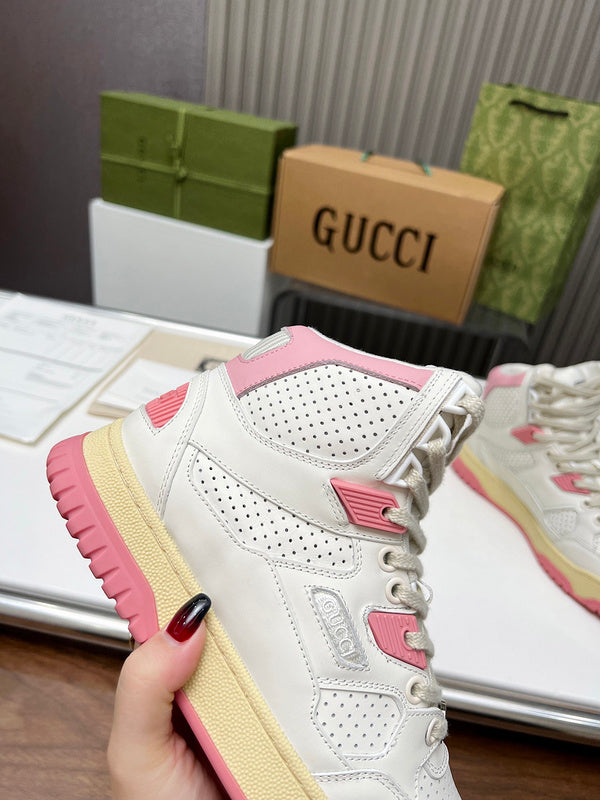 Gucci fresh white-and-black luxury sneakers view 5 sleek tonal finish