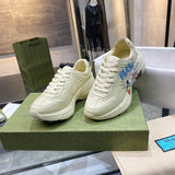 Gucci clean off-white luxury sneakers view 8 bold athletic profile