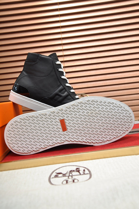 Hermès Black Slip-On Sneakers - Detail Shot of Craftsmanship