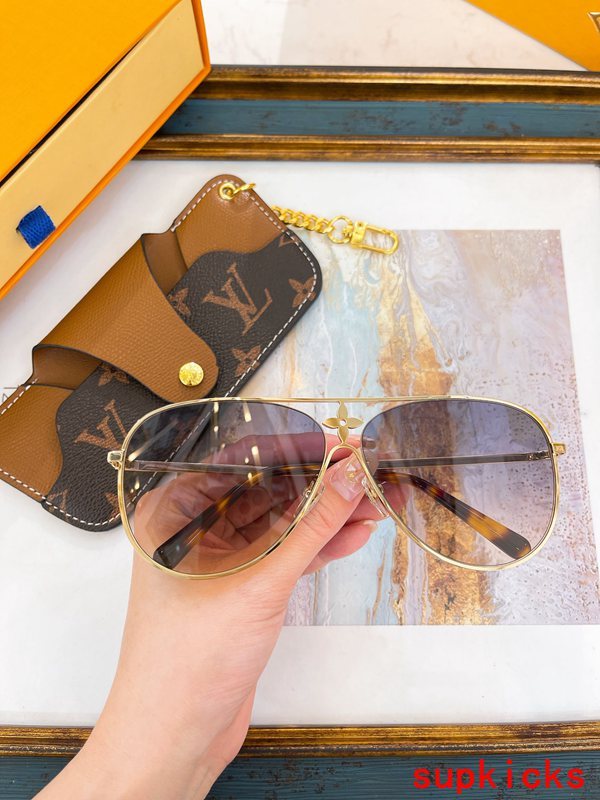 Front view of Louis Vuitton unisex sunglasses
