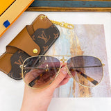 Front view of Louis Vuitton unisex sunglasses