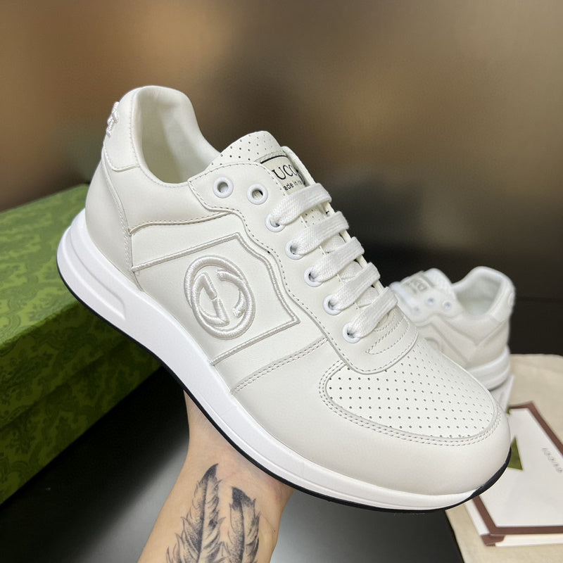Gucci all-black luxury sneakers view 4 cushioned comfort fit
