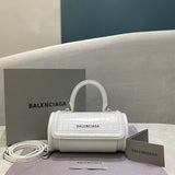 Timeless Vegan Leather Handbag - Polished Finish | Women's Designer-Inspired Purse #842 - side angle view (image 2) of designer-inspired handbag