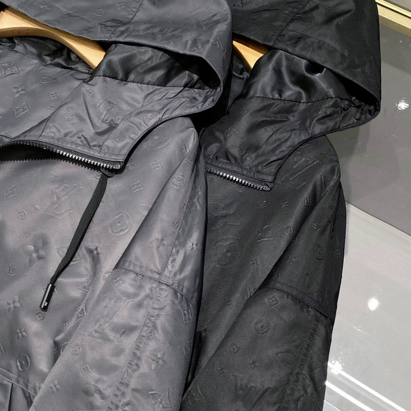 Flat lay presentation of Louis Vuitton luxury clothing with relaxed-fit cut