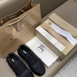 Burberry shoes Style 217 - close-up of bold signature style