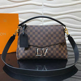 Close-up detail of structured modern women's handbag – women's premium purse