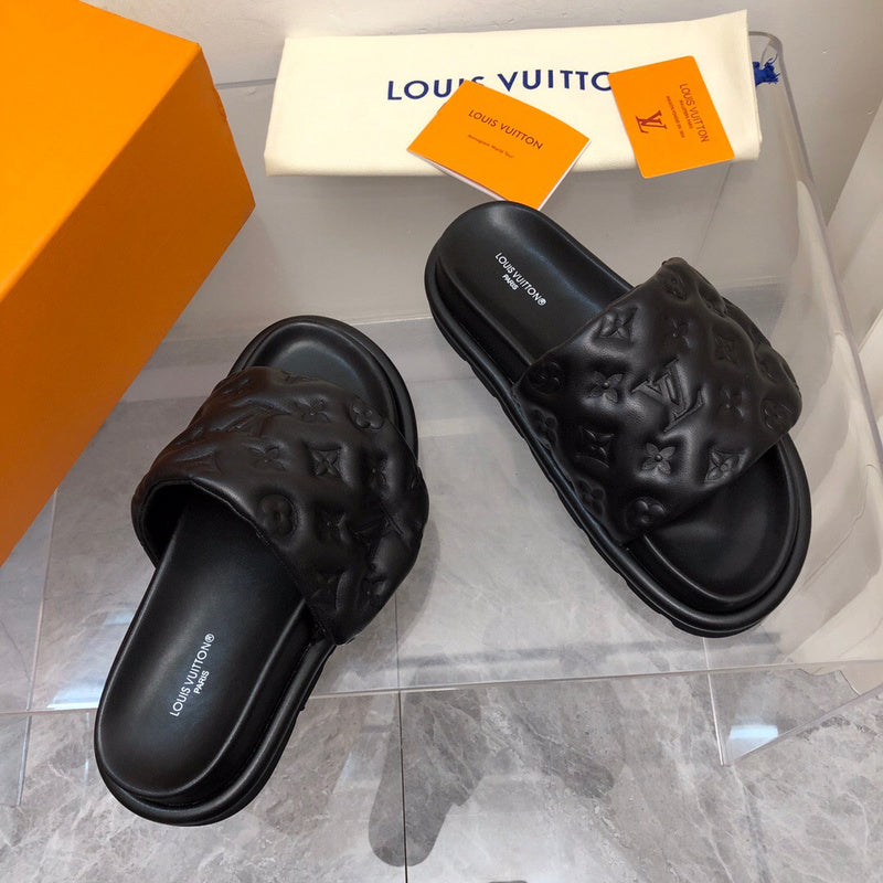 Louis Vuitton White Block Heel Pumps - Lifestyle Styling Shot