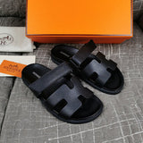 Hermès Tan Crisscross Strap Sandals - Toe Detail View