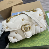 Top view of refined structured women's handbag – women's statement bag