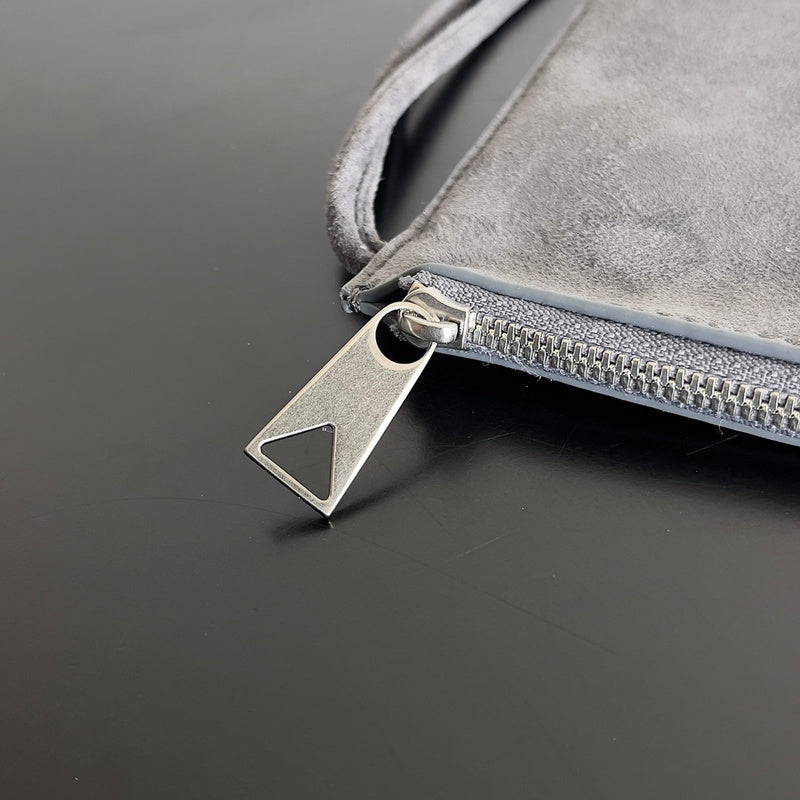 Polished Vegan Leather Handbag - Polished Finish | Women's Premium Handbag #1577 - back view (image 4) of designer-inspired handbag