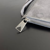 Polished Vegan Leather Handbag - Polished Finish | Women's Premium Handbag #1577 - back view (image 4) of designer-inspired handbag