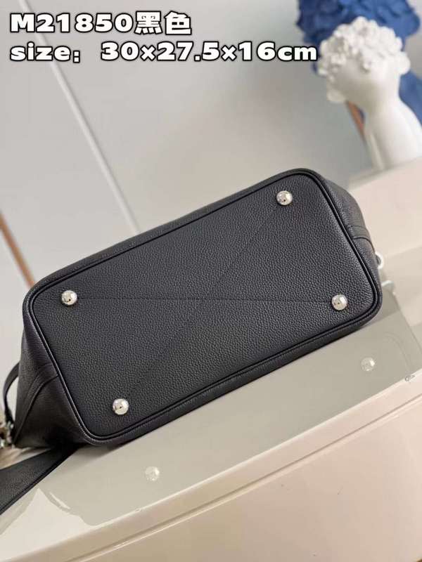 Back view of signature structured women's handbag – women's everyday handbag