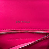 Contemporary Faux Leather Handbag - Signature Hardware Accents | Women's Luxury Handbag #612 - texture close-up (image 9) of designer-inspired handbag