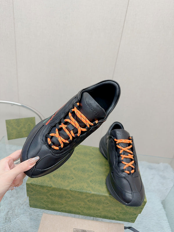 Gucci sneakers detailed view showing premium designer craftsmanship