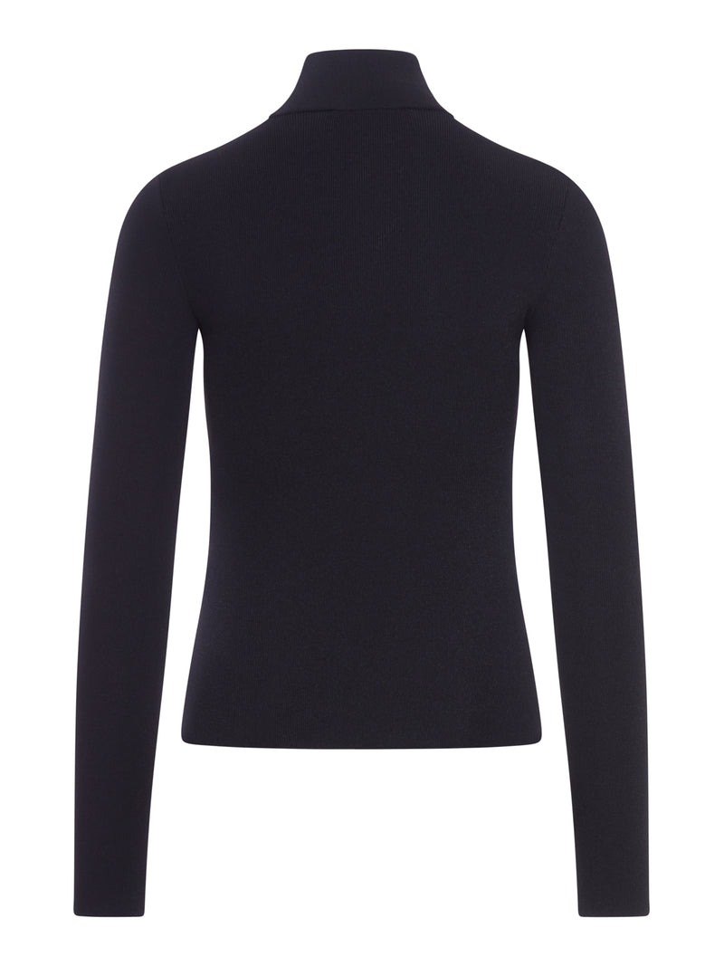 Balenciaga Sweaters? Balenciaga Women Viscose Nano Bb High Neck Sweater Luxury Designer Knit Sweater
