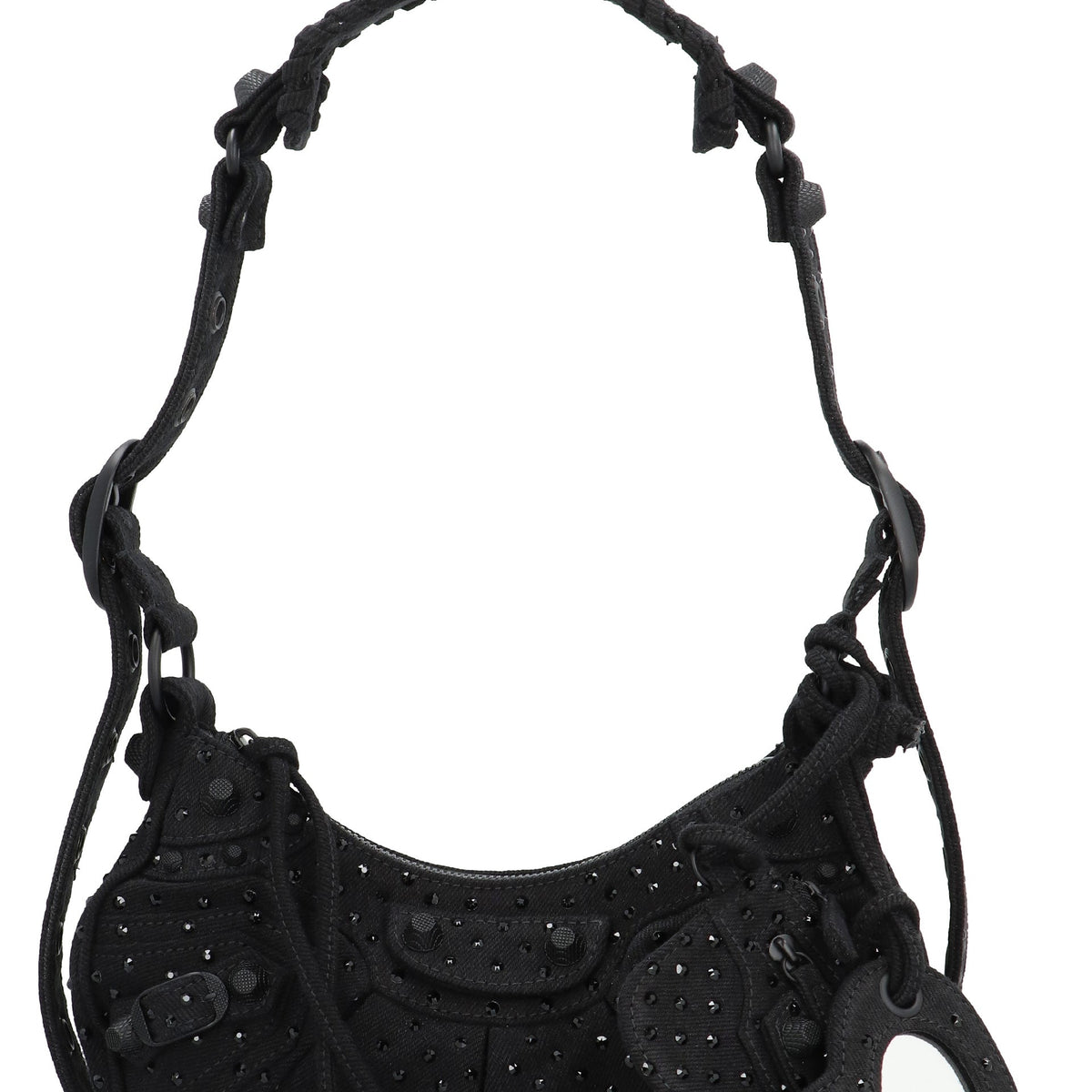 Balenciaga Bags? BALENCIAGA Mini Rhinestone-Studded Crossbody Handbag Elegant Everyday Designer Handbag