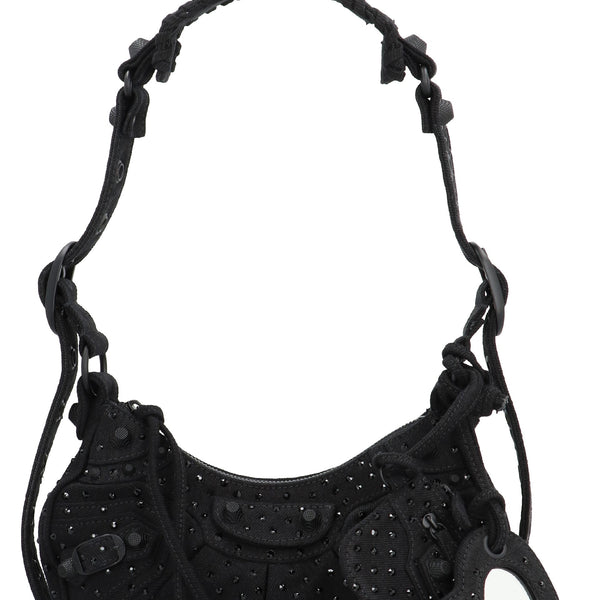 Balenciaga Bags? BALENCIAGA Mini Rhinestone-Studded Crossbody Handbag Elegant Everyday Designer Handbag
