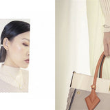  statement top-handle bag styled with outfit