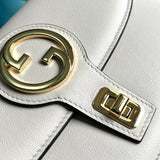 Handle and strap detail of polished modern women's handbag – women's everyday handbag