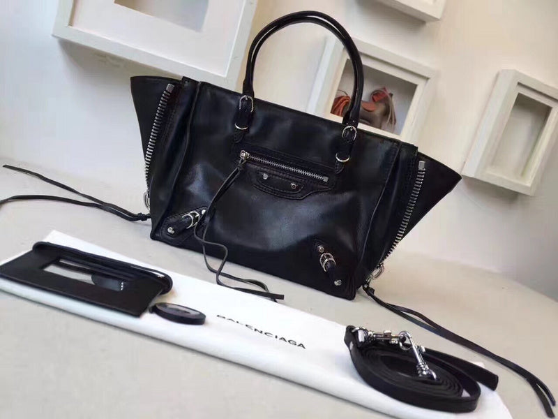 Understated Premium PU Leather Handbag - Statement Silhouette | Women's Statement Accessory #972 - front view (image 1) of designer-inspired handbag