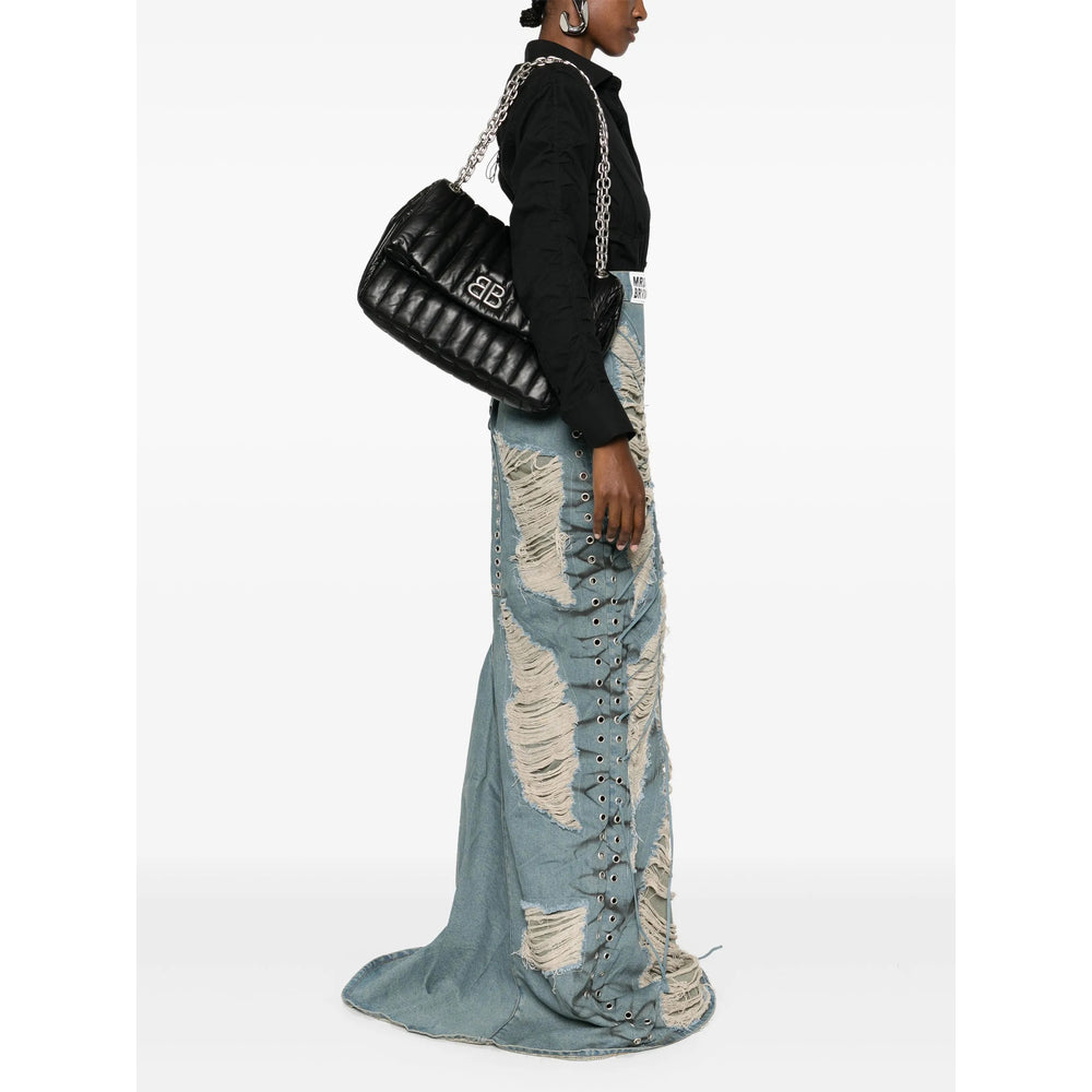 Balenciaga Bags- Balenciaga Black Shoulder Bags Women Elegant Everyday Designer Handbag
