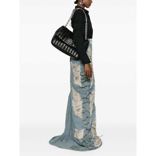 Balenciaga Bags- Balenciaga Black Shoulder Bags Women Elegant Everyday Designer Handbag