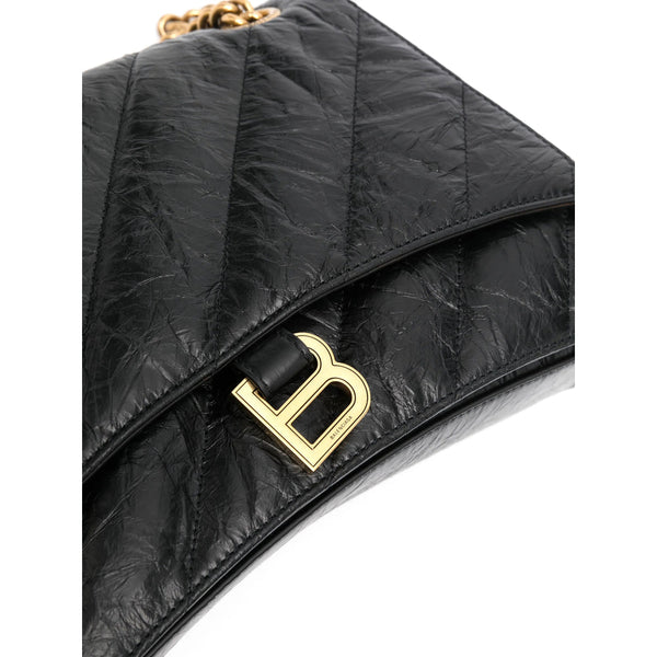Balenciaga Bags- Balenciaga Black Shoulder Bags Women Luxury Designer Leather Handbag