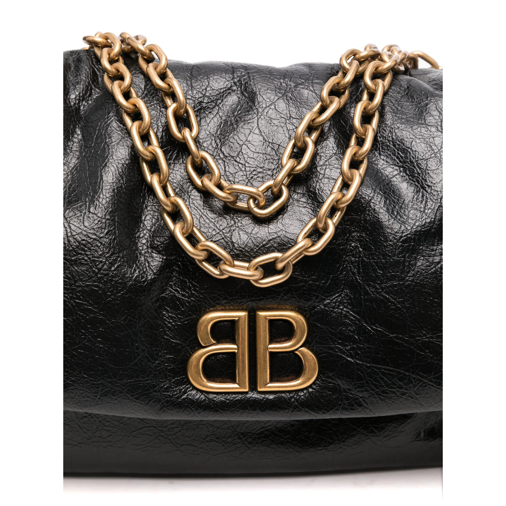 Balenciaga Bags- Balenciaga Black Shoulder Bags Women Luxury Designer Leather Handbag