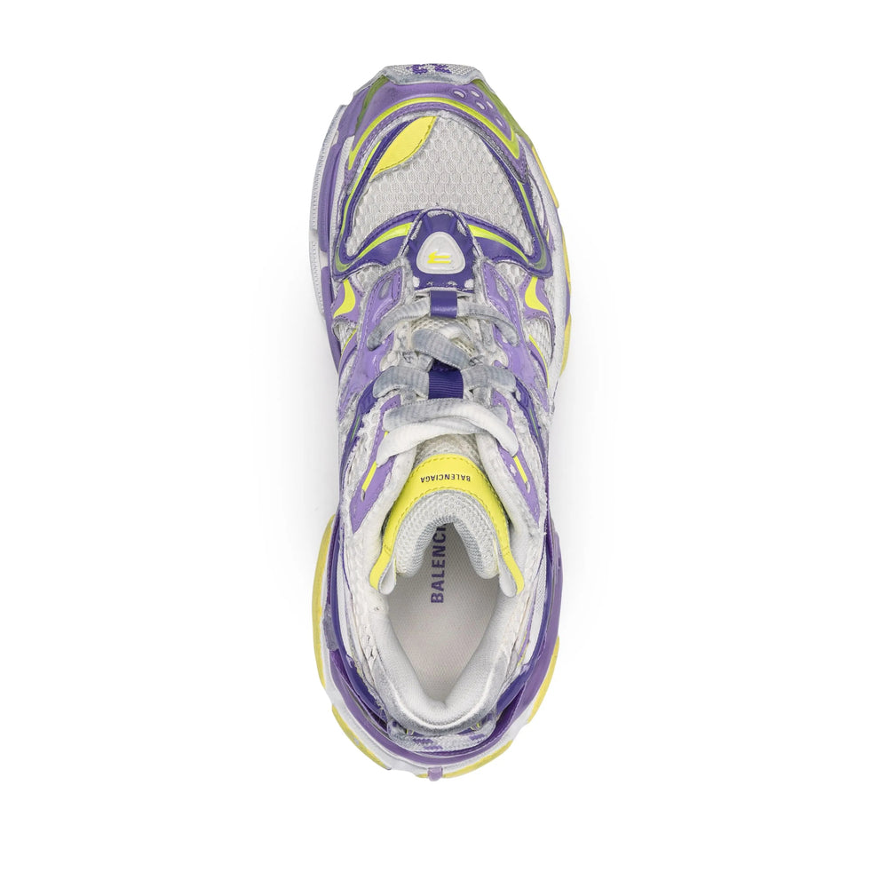 Close-up of Balenciaga athletic hardware and fine stitching