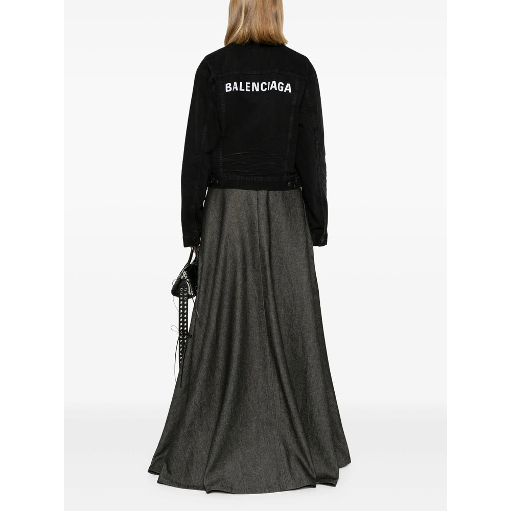 Balenciaga Jackets? Balenciaga Black Denim - Denim Jackets Women Stylish Everyday Designer Outerwear