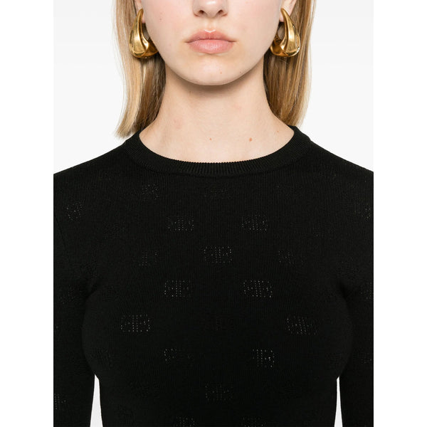 Balenciaga Sweaters- Balenciaga Black Knitwear - Jumpers Women Premium Casual Designer Knitwear