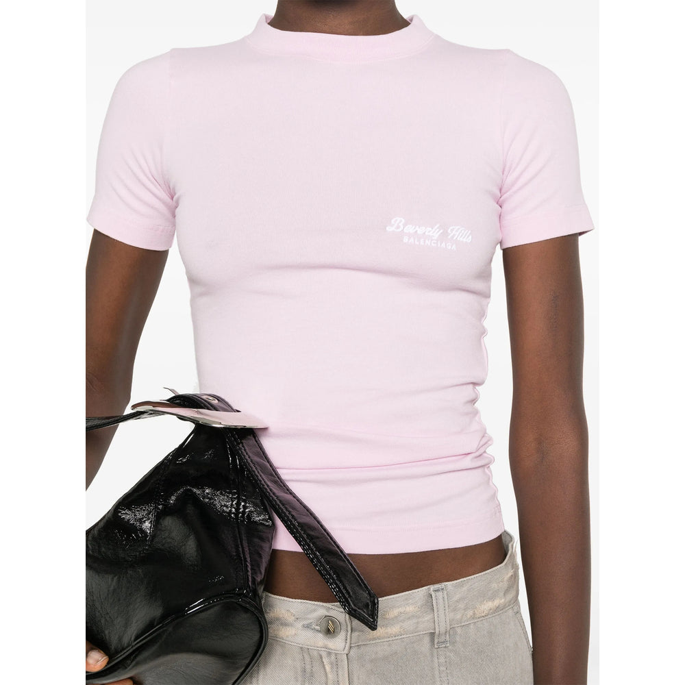 Balenciaga T-Shirts? Balenciaga Pink Tops - T-Shirts & Jerseys Women Premium Designer Cotton T-Shirt
