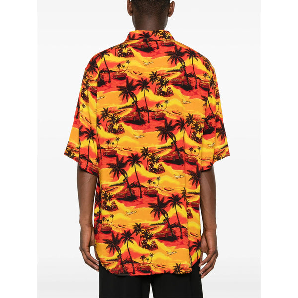 Balenciaga Tops? Balenciaga Orange Shirts Men Premium Designer Casual Top