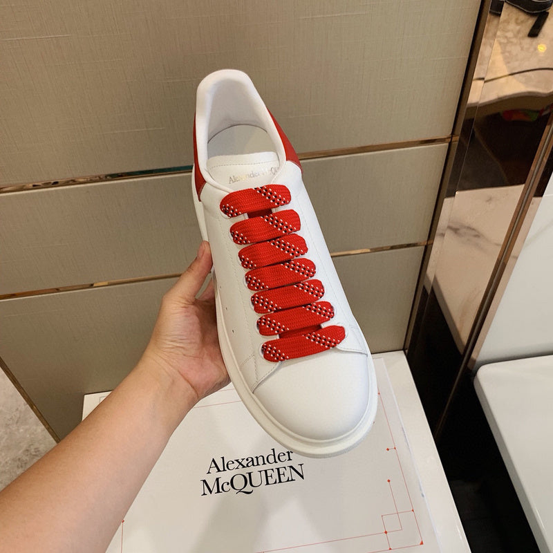 Alexander McQueen soft grey luxury sneakers view 9 padded collar comfort